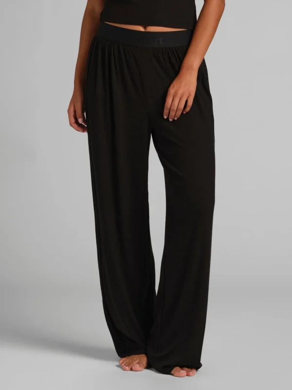 Ribbed Lounge Pants - Espresso