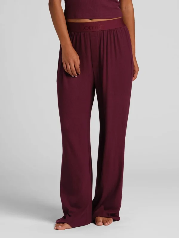 Ribbed Lounge Pants - Espresso