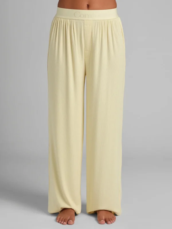 Ribbed Lounge Pants - Espresso