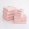Ribbed Towel Set - Pink
