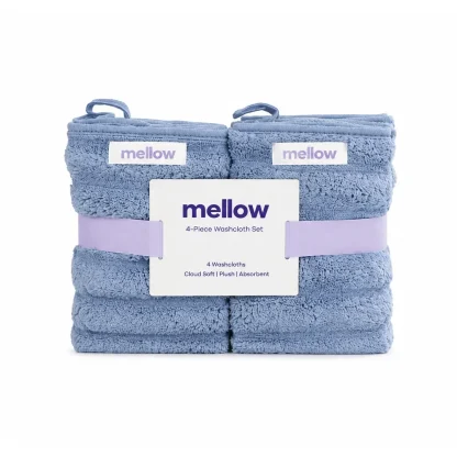 Ribbed Washcloths, 4-Pack - Pink