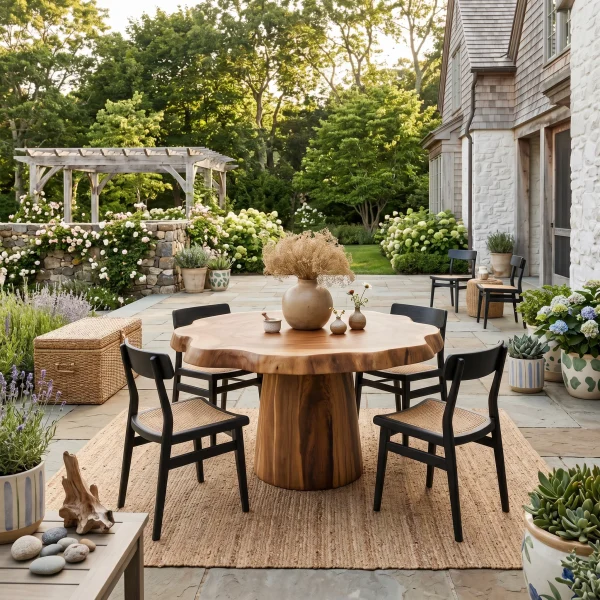 Round Pedestal Dining Table For Modern Kitchen Or Dining Room