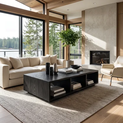 Rustic Live Edge Coffee Table Lake House