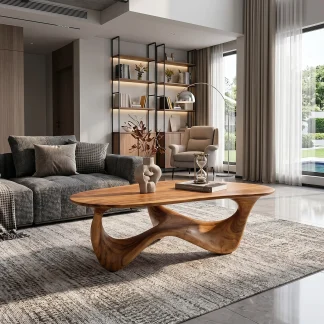 Rustic Solid Wood Coffee Table
