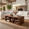 Rustic Storage Coffee Table Modern Farmhouse