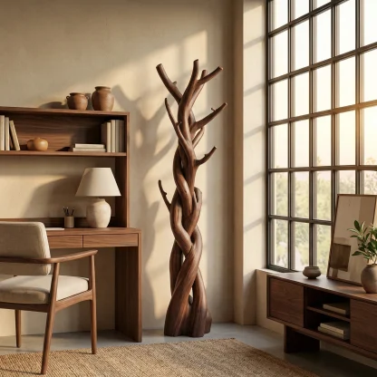 Rustic Tree Coat Rack Bedroom Closet