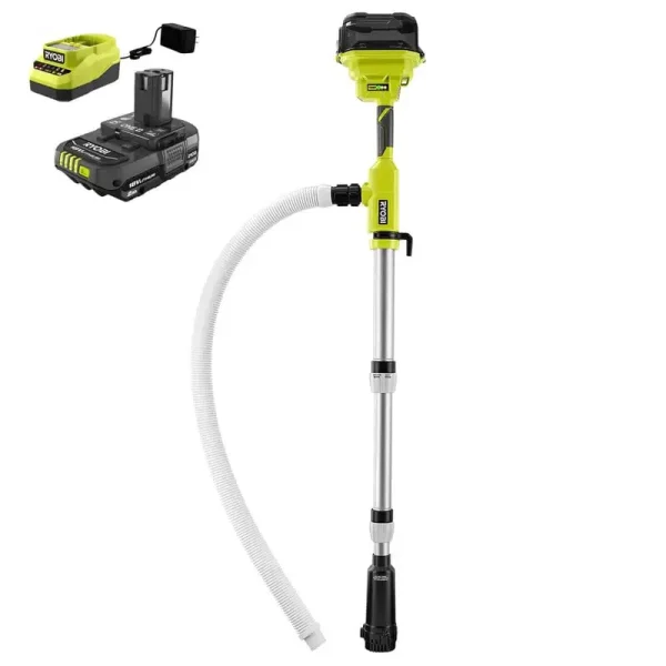 RYOBI ONE+ 18V Cordless 1/6 HP Telescoping Pole Pump With 2.0 Ah Battery And Charger - RY20UP022K