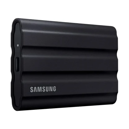 Samsung T7 Shield 2TB Portable SSD, USB 3.2 Gen 2, Black - MU-PE2T0S/AM