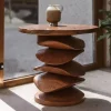 Sculptural Side Table For Living Room Corner Or Balcony