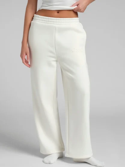 Short Inseam Straight-Leg Sweatpants - Blackberry