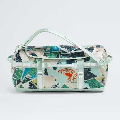 Small Travel Duffel Bag - Black and White