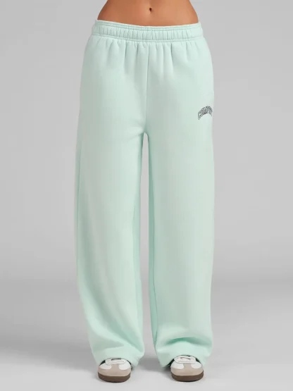 Straight Leg Sweatpants - Aqua Mist