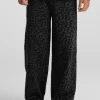 Straight-Leg Sweatpants - Black