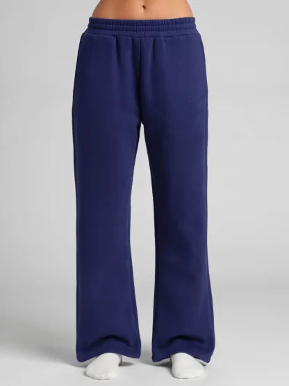 Straight-Leg Sweatpants - Black