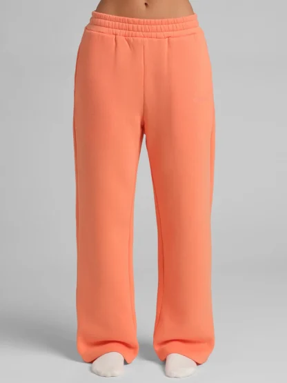 Straight-Leg Sweatpants - Black