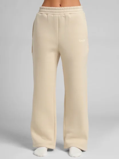 Straight-Leg Sweatpants - Black