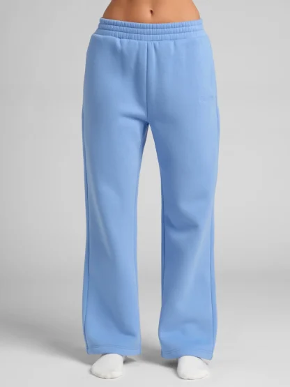 Straight-Leg Sweatpants - Black