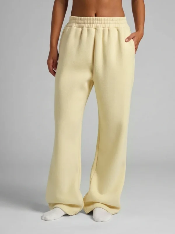Straight-Leg Sweatpants - Black