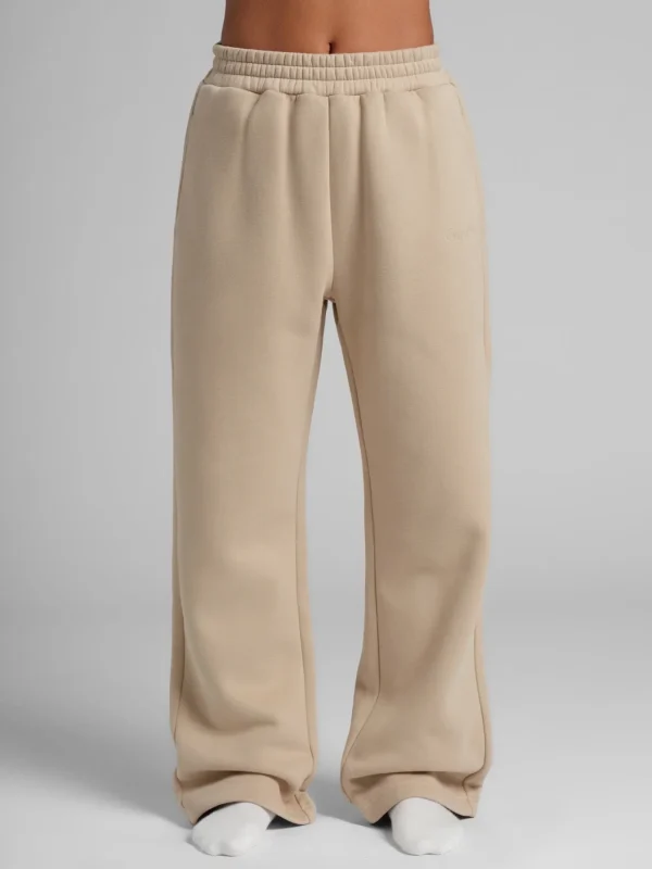 Straight-Leg Sweatpants - Black