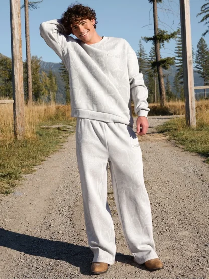 Straight-Leg Sweatpants - Snow Snake
