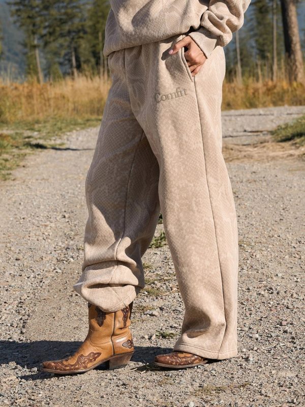 Straight-Leg Sweatpants - Snow Snake