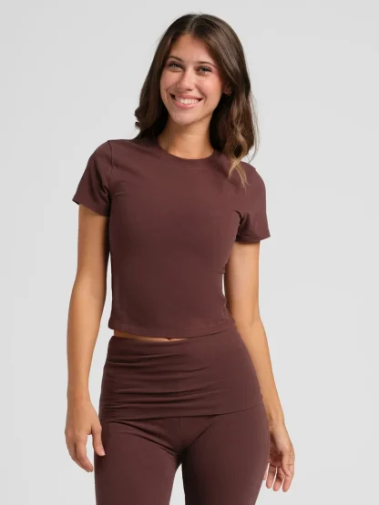 Stretch Fitted T-Shirt - Powder Pink