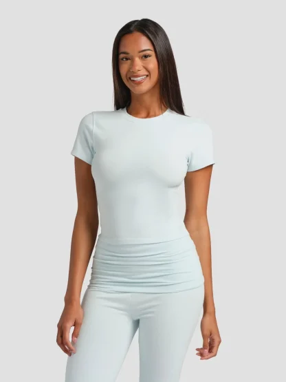 Stretch Fitted T-Shirt - Powder Pink
