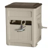 Suncast Smart Trak Hideaway Outdoor Garden Hose Reel With Storage Bin, Taupe - 225'