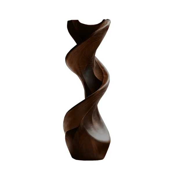 Sylvaris Sculpted Solid Wood Pedestal Stand