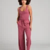 Terry Jumpsuit - Berry