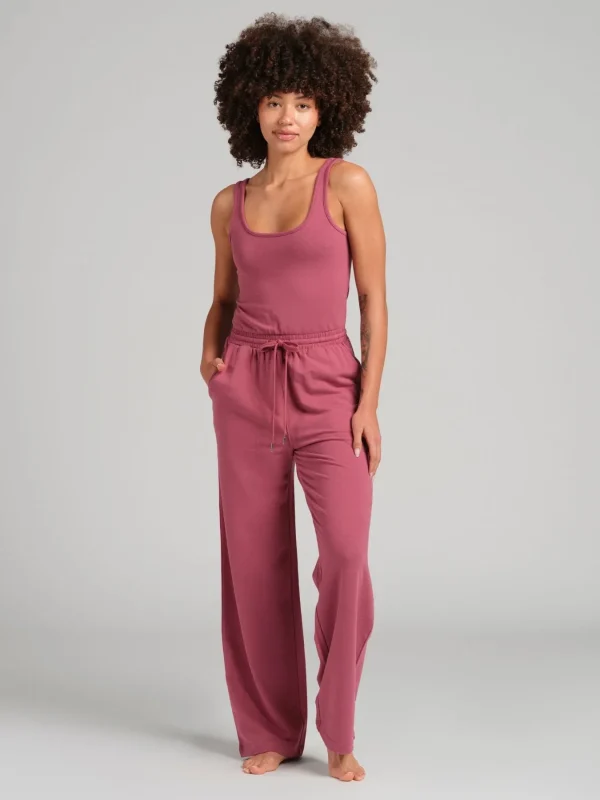 Terry Jumpsuit - Berry