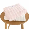Textured Bath Towels, 4-Pack - Pink