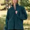 Textured Full-Zip Jacket - Alpine Green