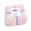 Textured Hand Towels, 4-Pack - Pink