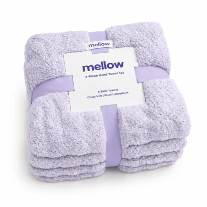 Textured Hand Towels, 4-Pack - Pink