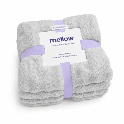Textured Hand Towels, 4-Pack - Pink