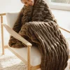 Oversized Blanket - Navy - Bear