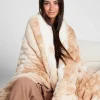 Oversized Blanket - Navy - Cappuccino