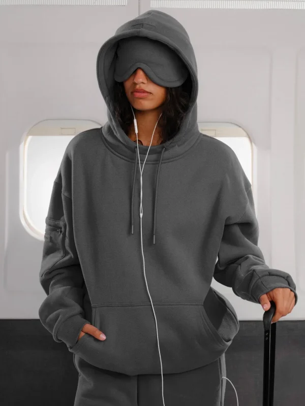 Travel Pullover Hoodie - Steel Grey
