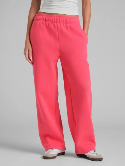 Travel Straight-Leg Sweatpants - Powder Pink