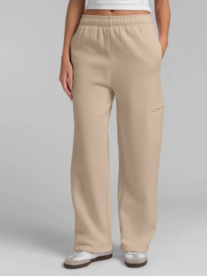 Travel Straight-Leg Sweatpants - Powder Pink