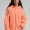 Travel Zip Hoodie - Coral