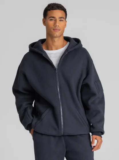 Travel Zip Hoodie - Coral