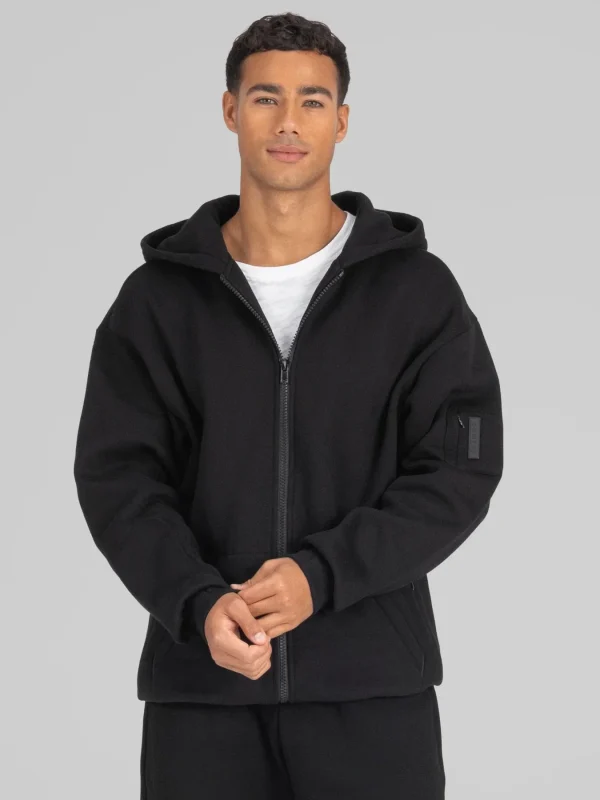 Travel Zip Hoodie - Coral