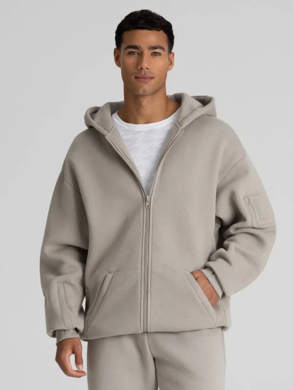Travel Zip Hoodie - Coral
