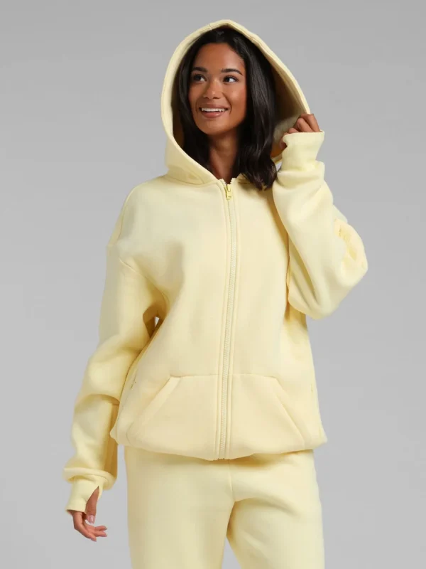 Travel Zip Hoodie - Coral
