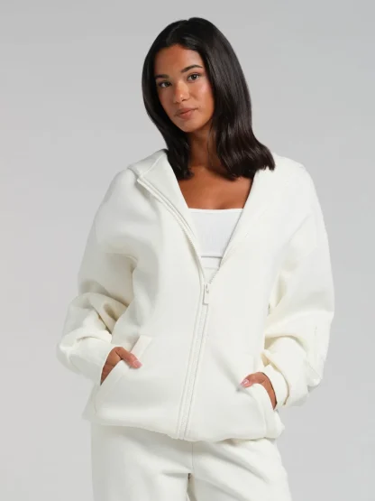 Travel Zip Hoodie - Coral