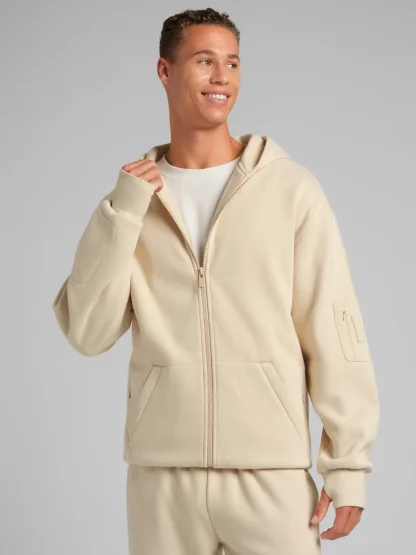 Travel Zip Hoodie - Coral
