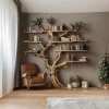 Tree Floating Bookshelf Driftwood Shelf