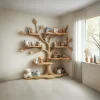 Tree Kids Bookshelf Natural Trees Handmade Baby Room Decor Gift